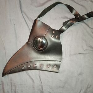 Black Steampunk Plague Doctor Mask